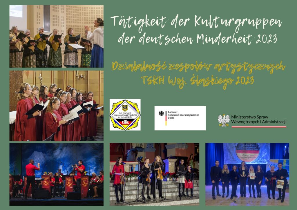 Die Kulturgruppen des DFK im Bezirk Schlesien für 2023 finanziell unterstützt