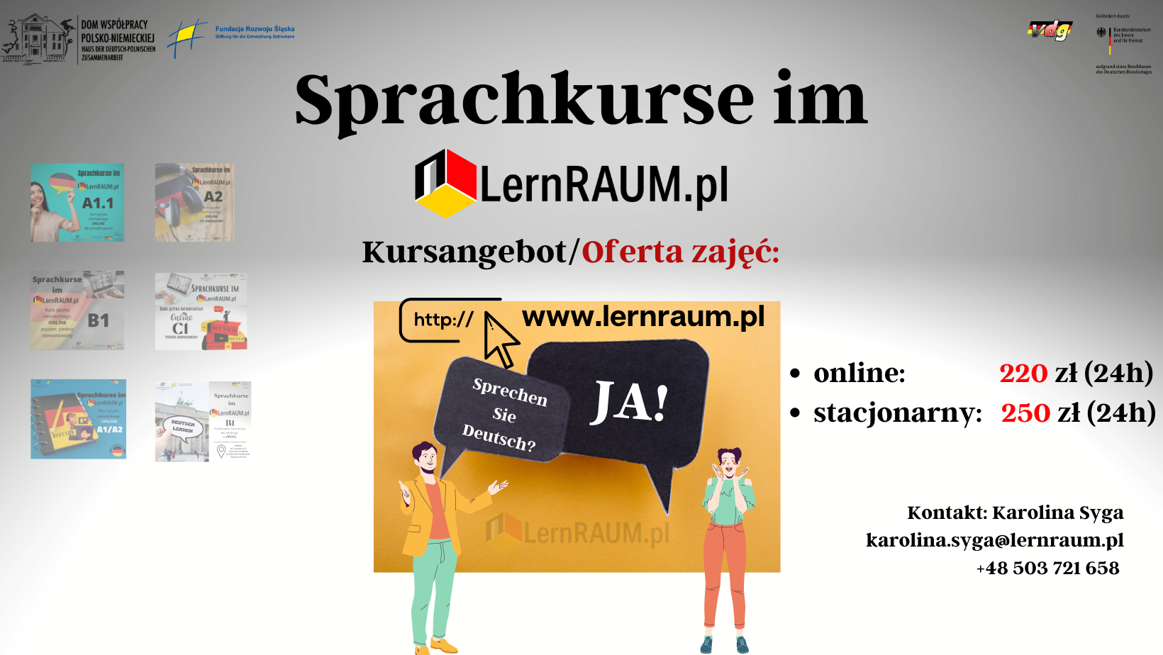 Sprachkurse im LernRAUM. pl!