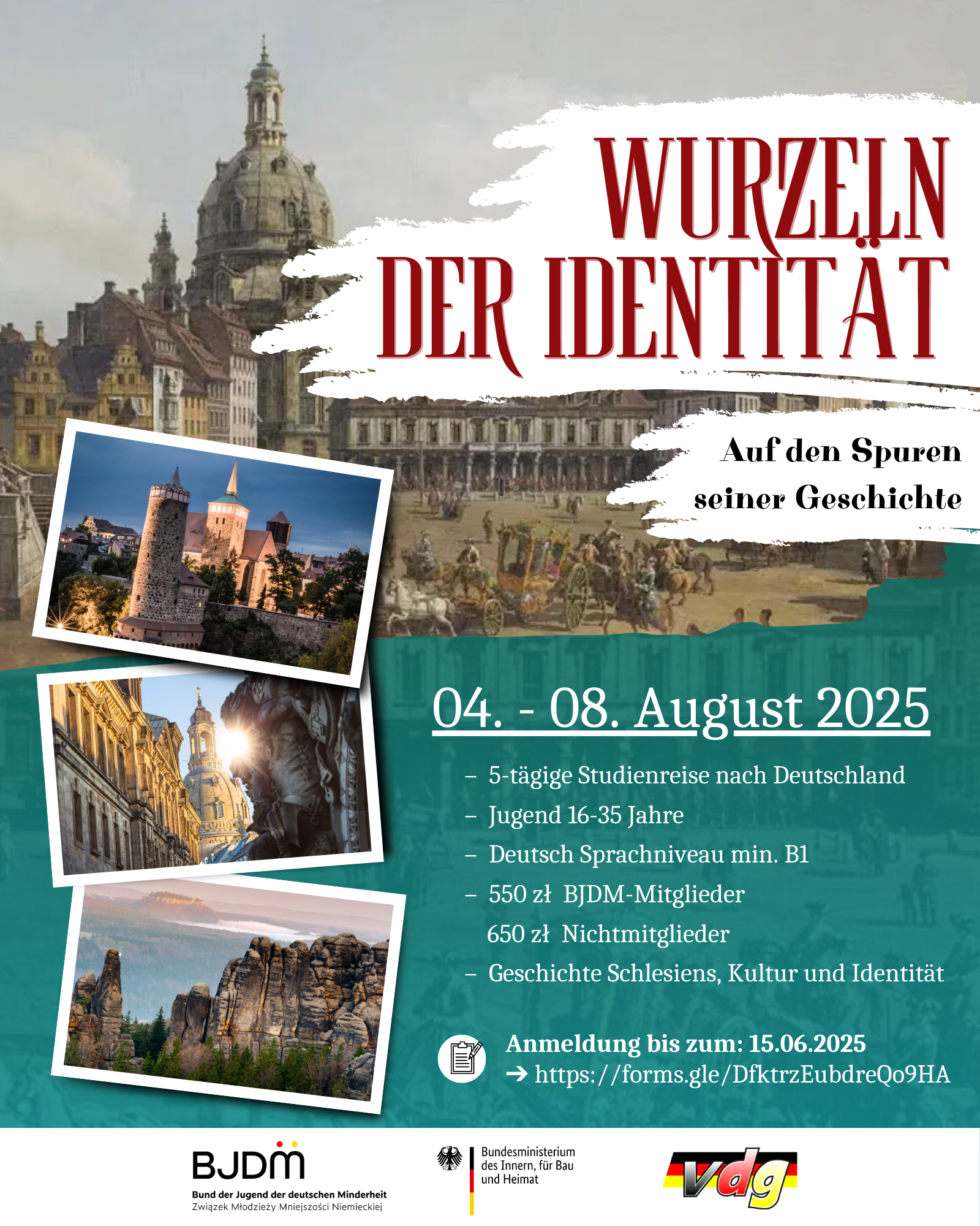 Studienfahrt: Wurzeln der Identität – Auf den Spuren seiner Geschichte 2025