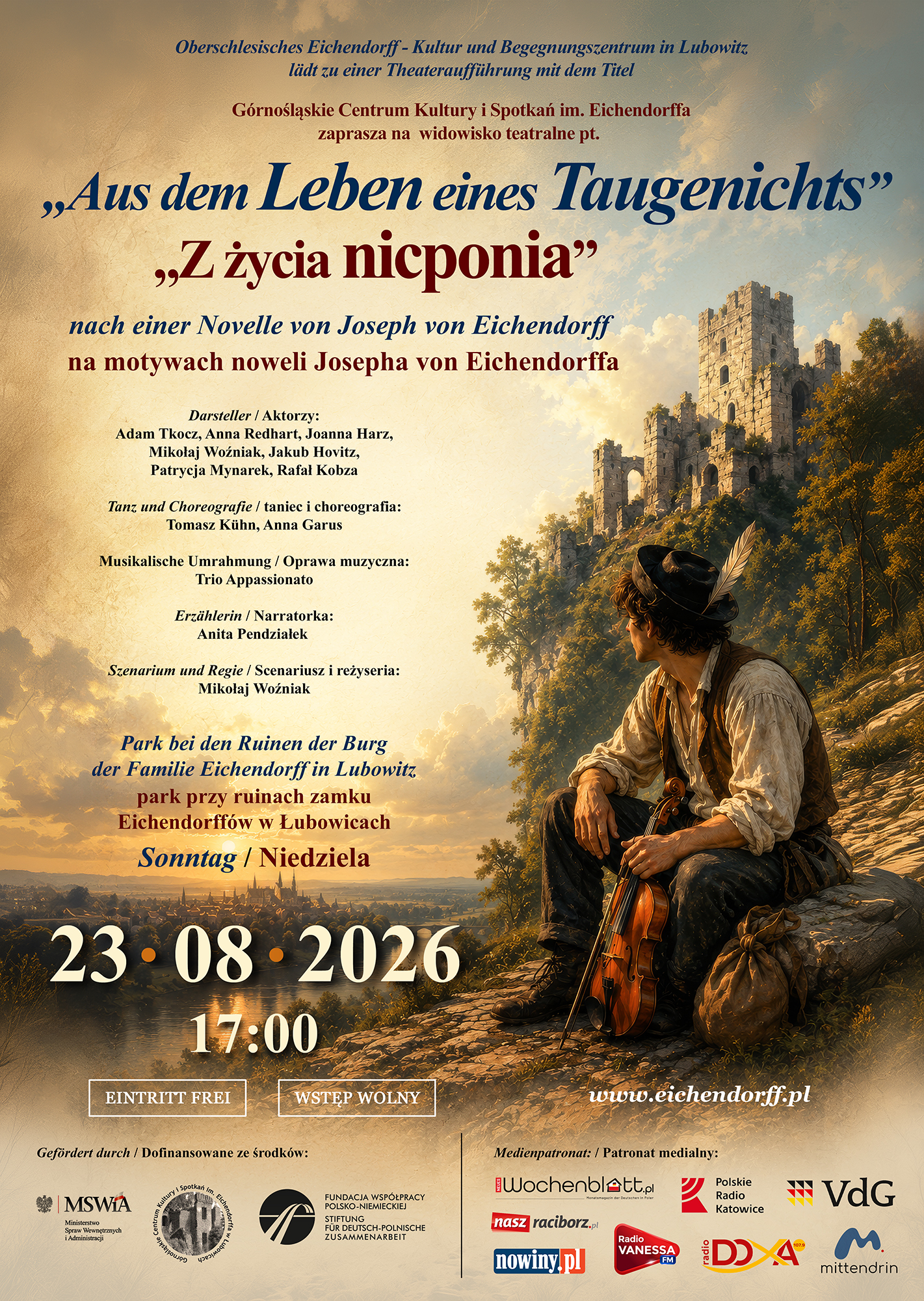 Widowisko teatralne w Łubowicach